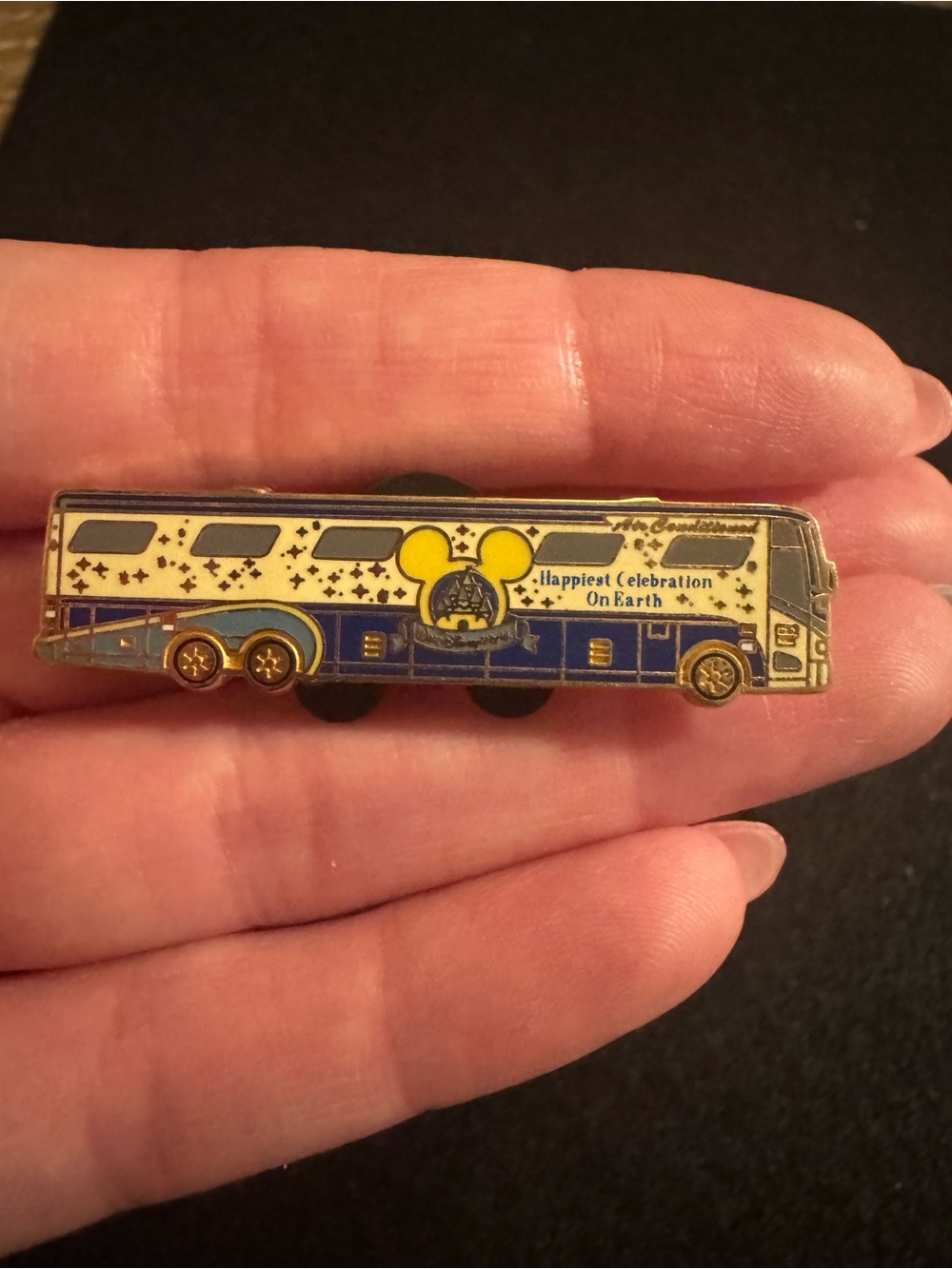 2005 Vintage Disney 'Happiest Celebration on Earth' Bus Pin